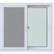 หน้าต่าง UPVC บานเลื่อน THUNDER 2 บาน SS ขนาด 120 x 110 เซนติเมตร (F10) สีขาว มีมุ้ง