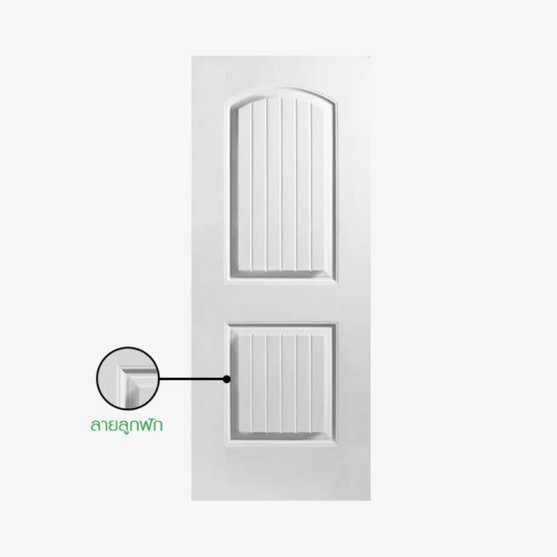 ประตูuPVC 2C 2ลูกฟัก 80x200 ภายในภายนอก