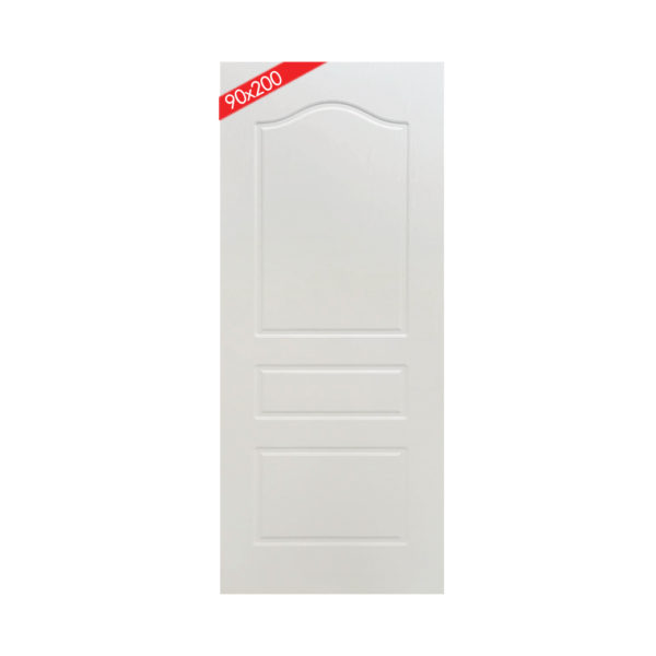 ประตู HDF ลูกฟัก HOOM DOT ขนาด 90x200cm รุ่น PVD-199 สี WHITE ASH