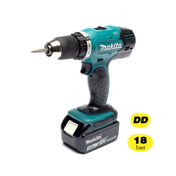 สว่านไขควงไร้สาย MAKITA DDF453SF1J 18 โวลล์ แบต 1 ก้อน 3 Ah