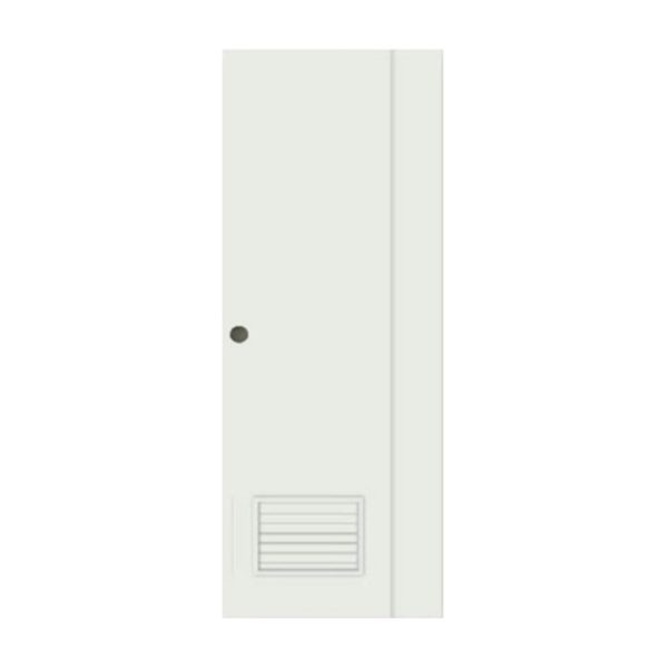ประตูห้องน้ำ UPVC LYNN ECO MG2 บานเกล็ดล่าง (70x200) สีขาว ภายใน (จ.)