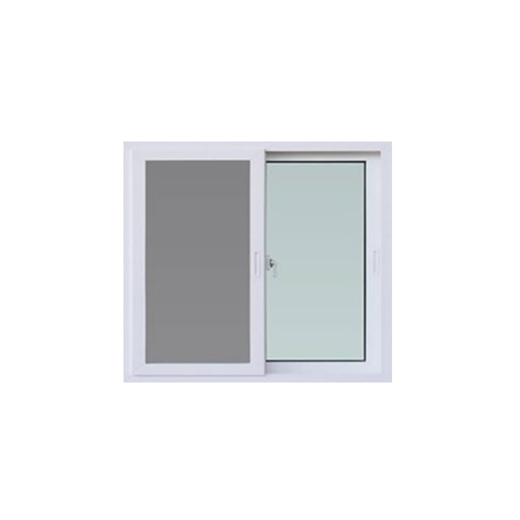 หน้าต่าง ALU THUNDER ขนาด 100 x 110 เซนติเมตร สีอบขาว SS+มุ้ง