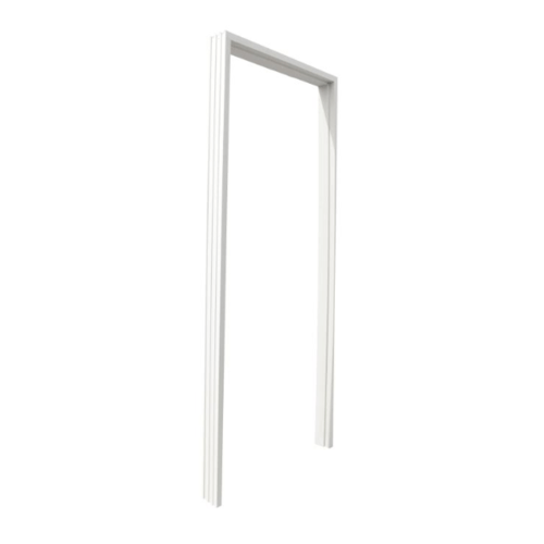 วงกบประตูไม้สังเคราะห์ WPC ECO-DOOR #WVSM-100 (80x200cm.) สีขาว