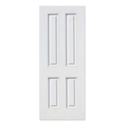ประตู UPVC ECO-DOOR 4 ฟักตรง #UPVC 4 (90x200cm.) สีขาว ภายนอก