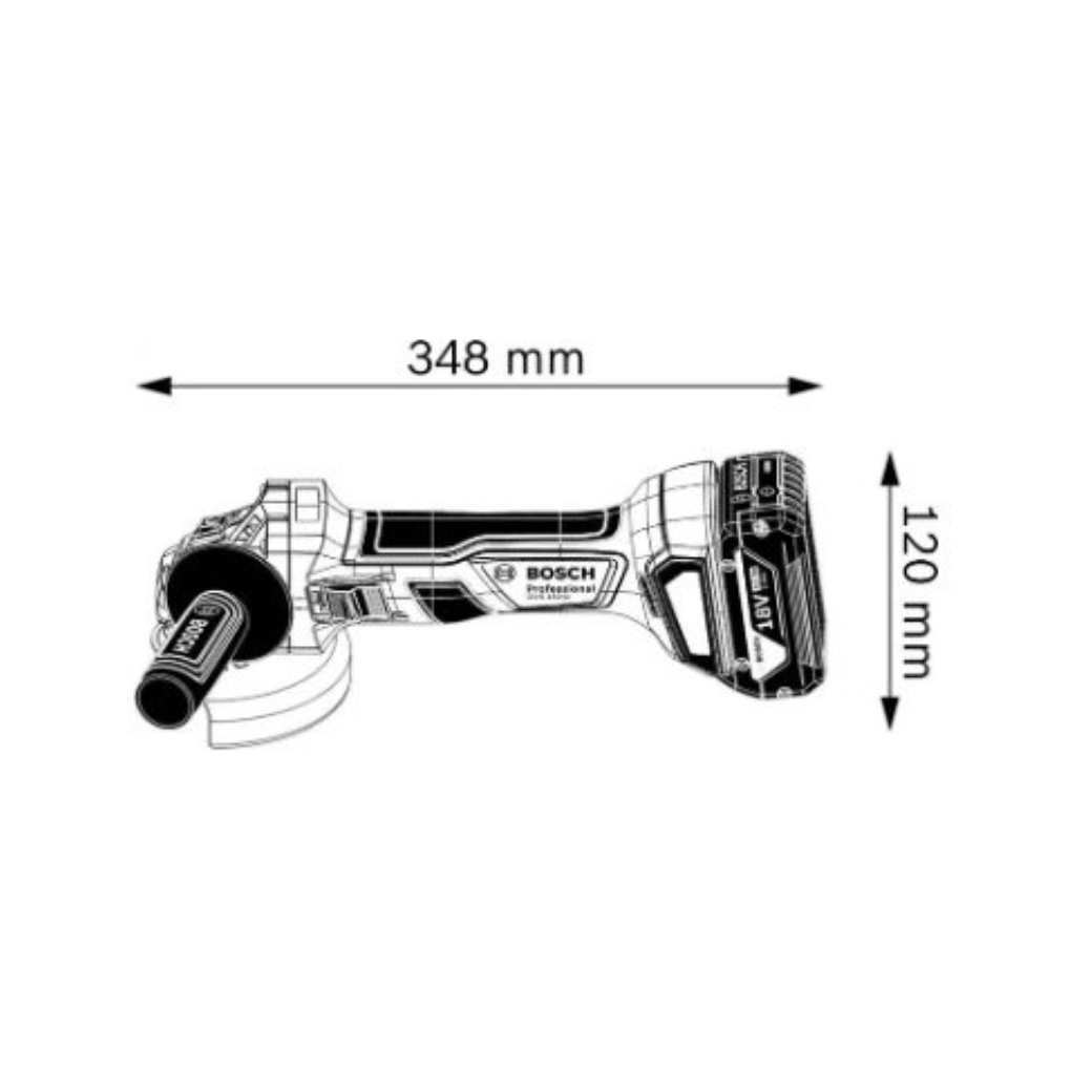 เครื่องเจียร์ไร้สาย BOSCH GWS 180 Li 06019H90K0