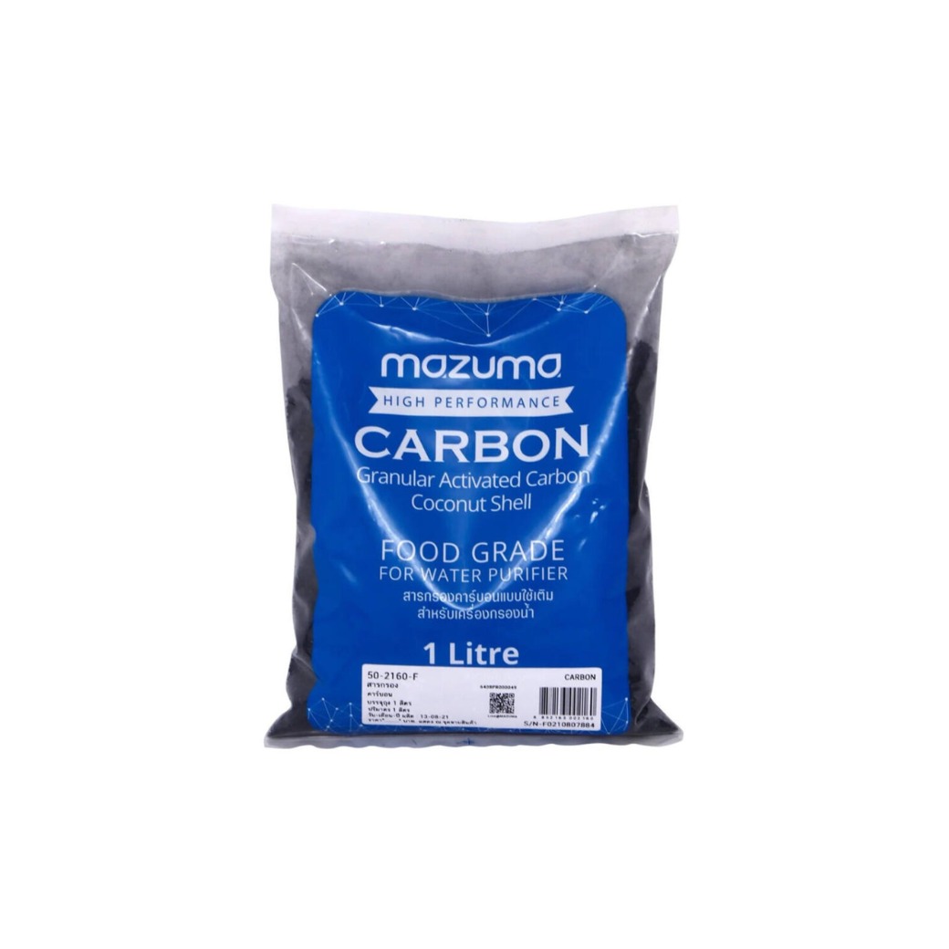 ผงคาร์บอน MAZUMA บรรจุถุง 1 ลิตร