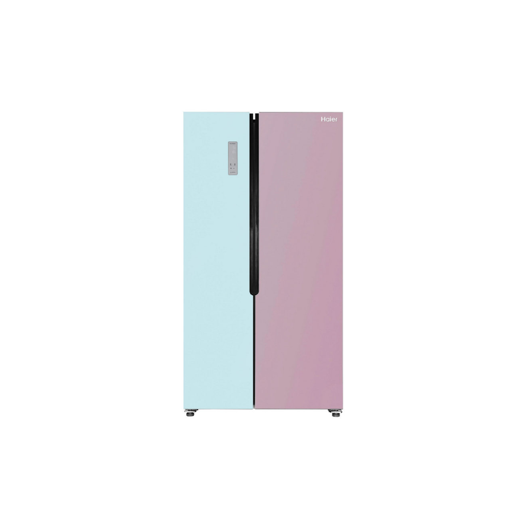 ตู้เย็น SIDE BY SIDE HAIER รุ่น RSB59CRFD1OL 18.5 คิว สีฟ้าชมพู