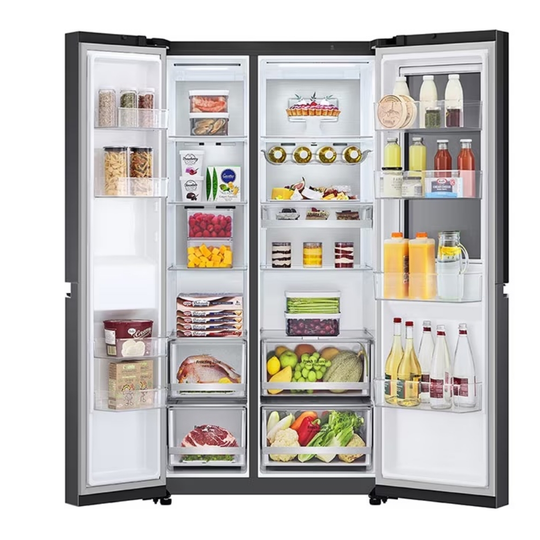 ตู้เย็น SIDE BY SIDE LG รุ่น GC-Q257CQFS ขนาด 23.1 คิว