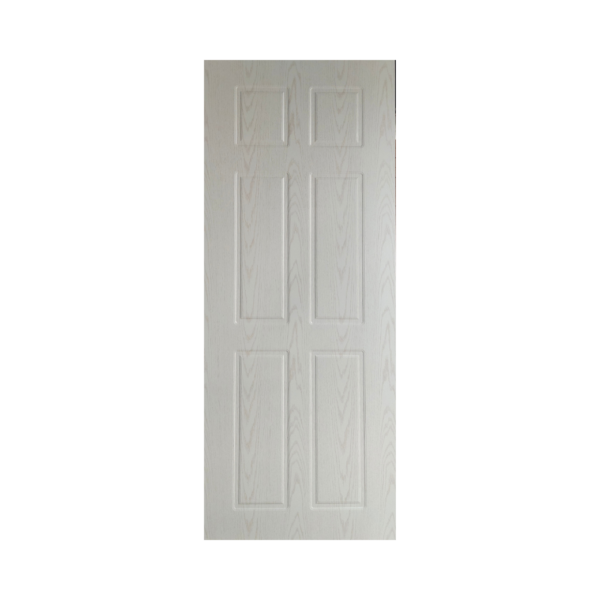 ประตู HDF ปิดผิว PVC Film TIMBERT 6 ฟัก 80x200 White Oak
