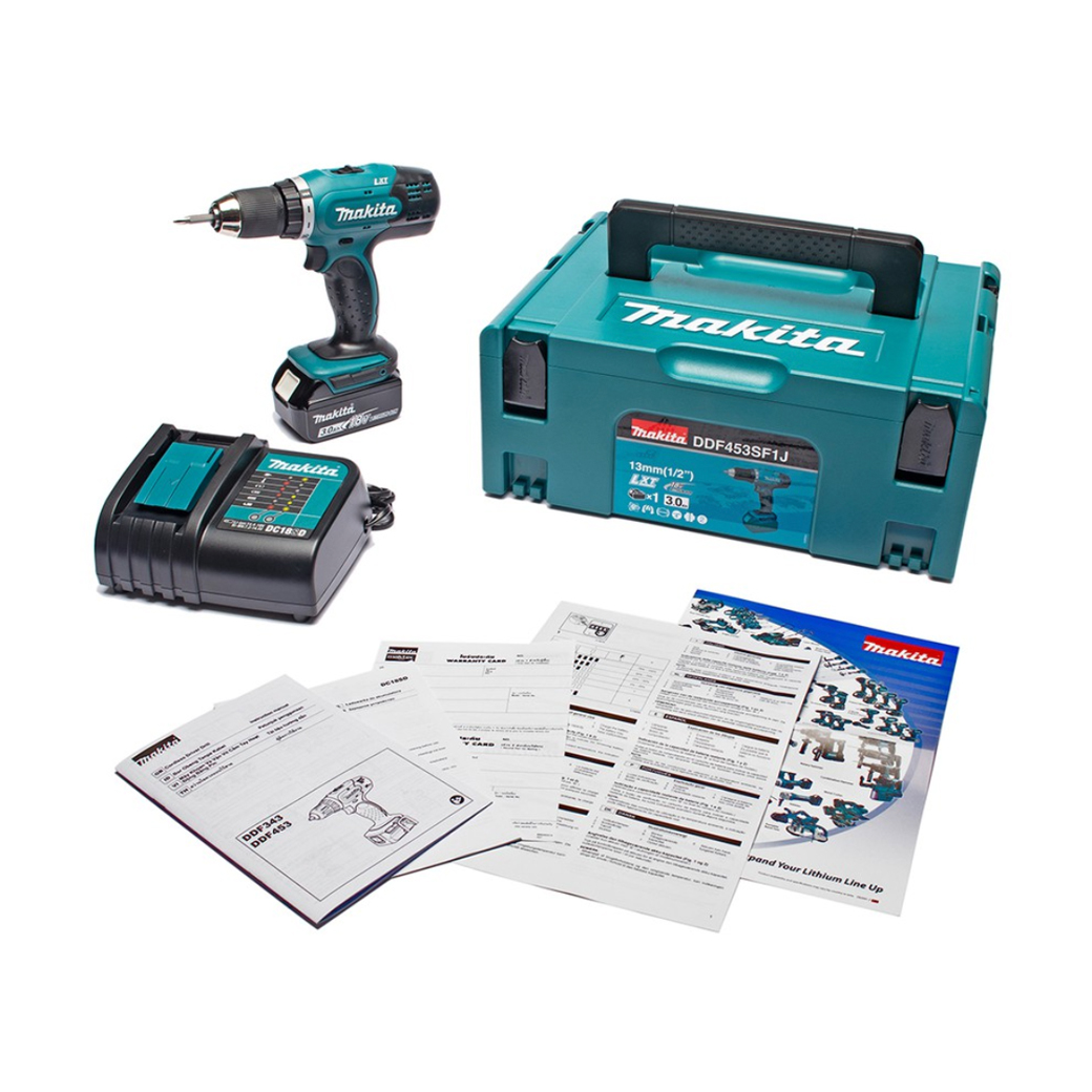 สว่านไขควงไร้สาย MAKITA รุ่น DDF453SF1J 18 โวลล์ แบต 1 ก้อน 3 Ah - Image 5