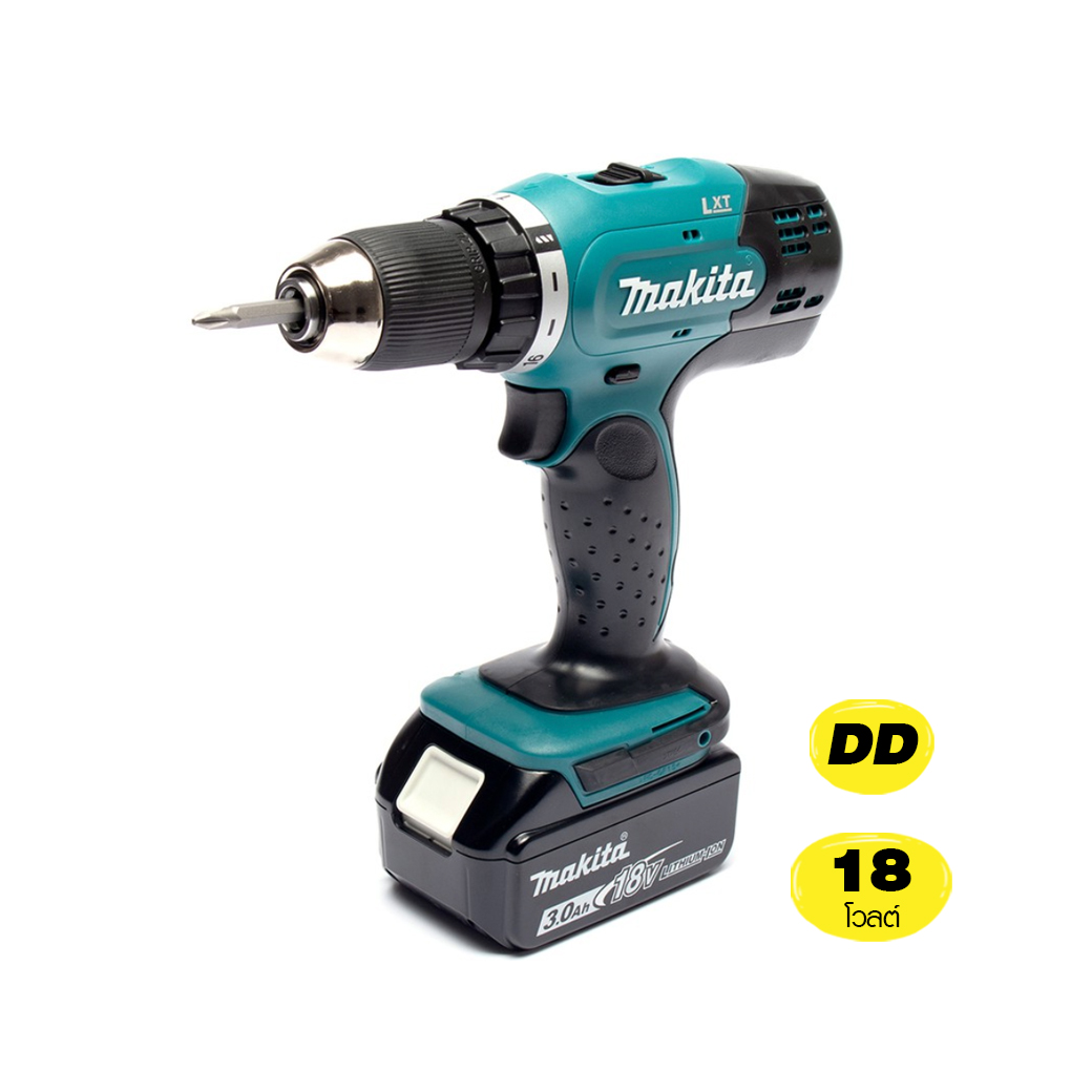 สว่านไขควงไร้สาย MAKITA รุ่น DDF453SF1J 18 โวลล์ แบต 1 ก้อน 3 Ah