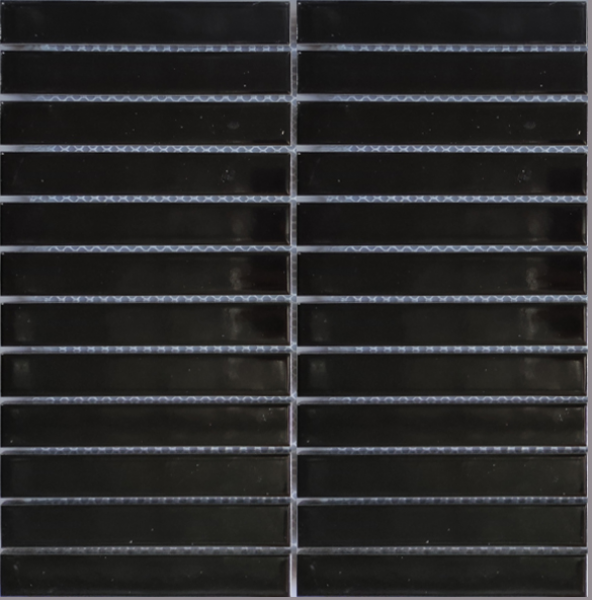 โมเสค COTTO รุ่นBASIC STRIPE BLACK 30.0X29.6