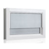 หน้าต่างเกล็ดซ้อน Hoomdot Thunder Aluminium ขนาด 60 x 45 เซนติเมตร สีอบขาว+มุ้ง (ฝ้า)