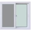 หน้าต่าง UPVC บานเลื่อน Hoomdot Thunder Aluminium 2 บาน SS ขนาด 120 x 110 เซนติเมตร (F10) สีขาว มีมุ้ง