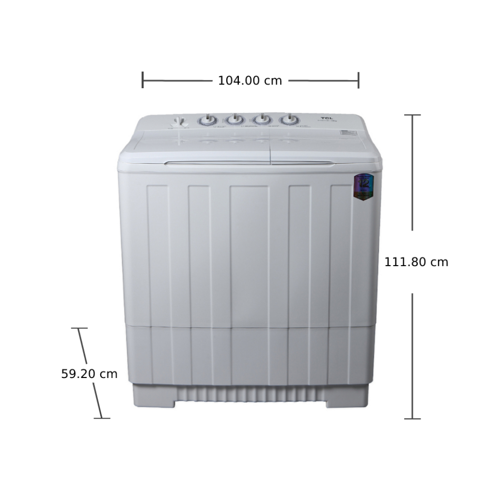 เครื่องซักผ้า 2ถัง TCL รุ่น F218TTW ความจุ 18 กิโลกรัม - Image 2