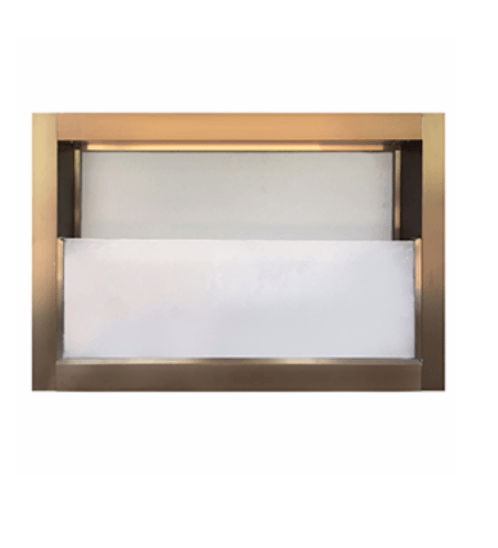 หน้าต่างบานเกล็ดซ้อน Hoomdot Alfa Aluminium (40x60) สีชาFrame 10