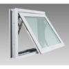 หน้าต่างกระทุ้ง Hoomdot Thunder Aluminium ขนาด 80 x 50 เซนติเมตร สีอบขาว + มุ้ง