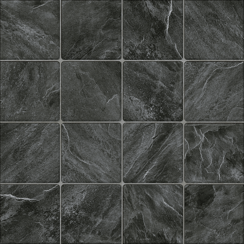 กระเบื้องปูพื้น 40 x 40 COTTO GP รุ่น เธอราพี กริด เนโร (HYG)(R10)0.96/A (บรรจุ 6 แผ่น/กล่อง)