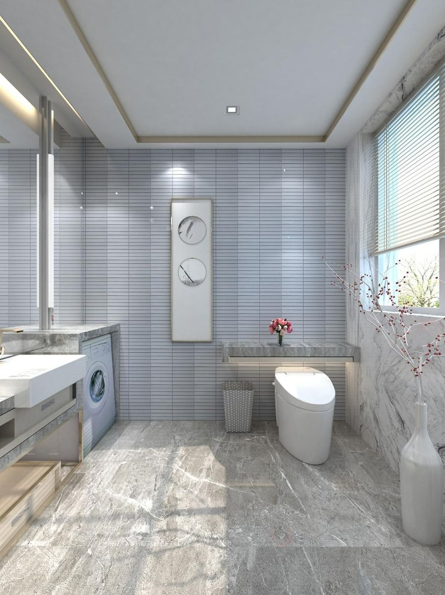 โมเสค COTTO รุ่นBASIC STRIPE GREY 30.0X29.6 - Image 2
