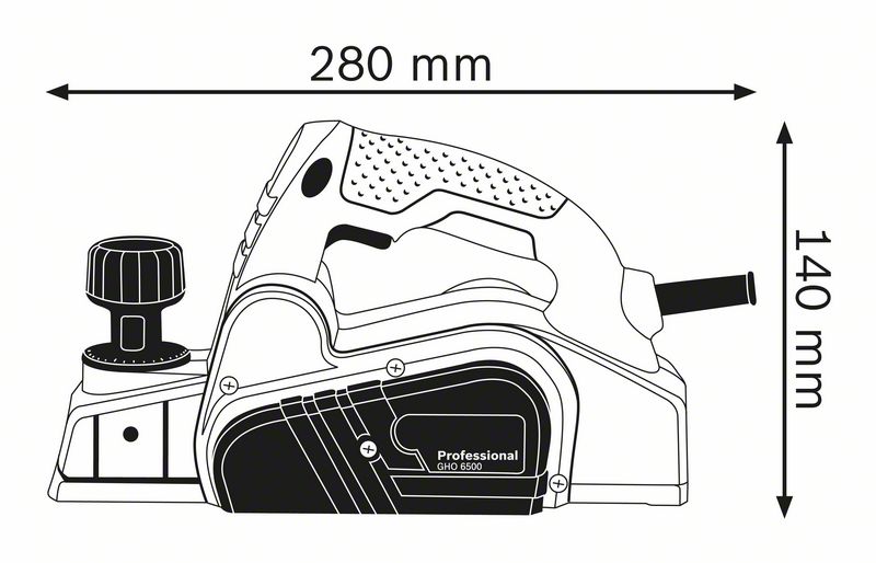 กบไฟฟ้า BOSCH GHO 6500 650วัตต์ - Image 2