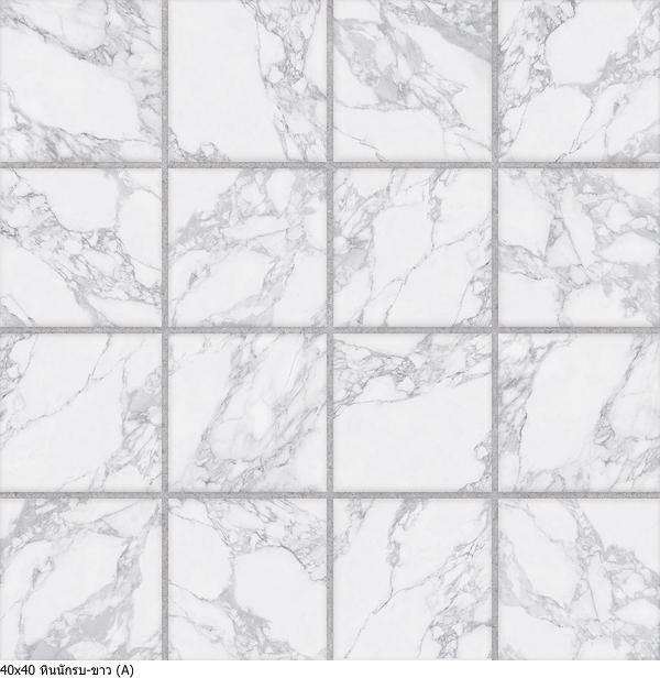 40x40 Europa หินนักรบ-ขาว Matt(A)