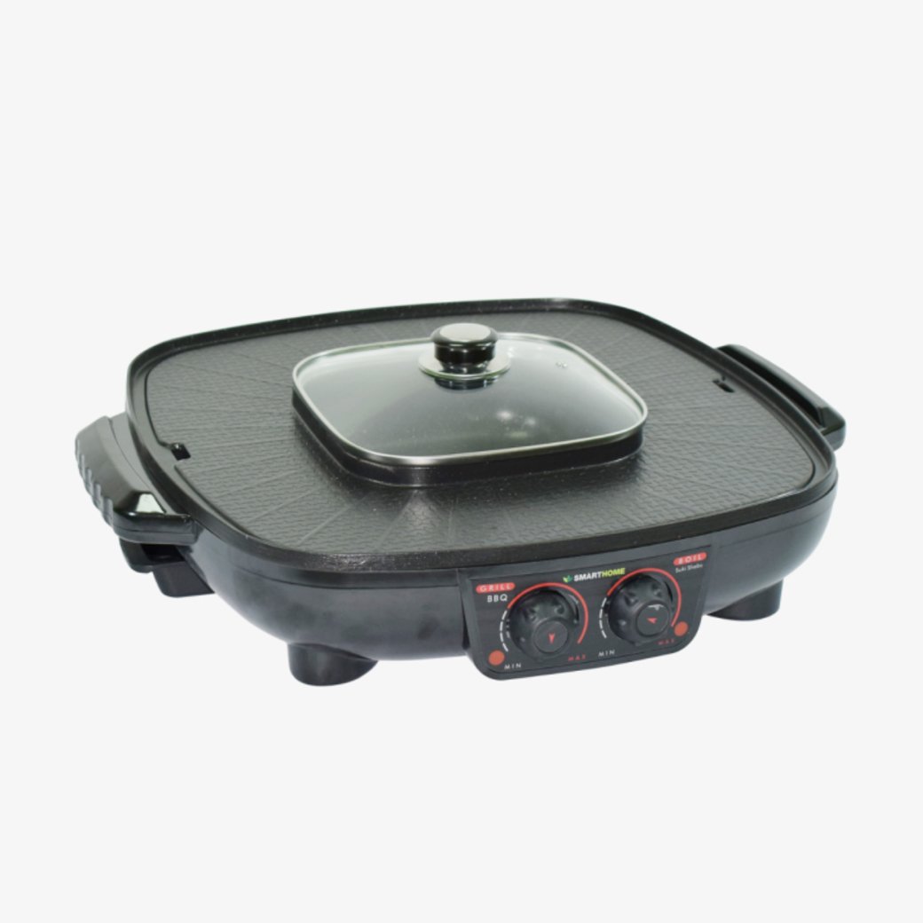 เตาปิ้งย่างอเนกประสงค์พร้อมหม้อสุกี้ Smarthome รุ่น SM-EG1802 ขนาด 1800 วัตต์ - Image 2