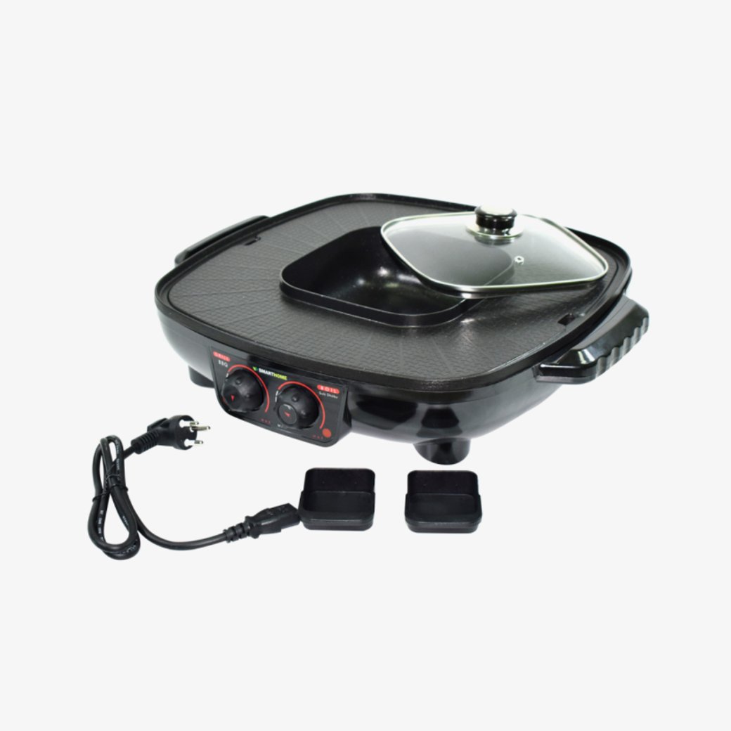 เตาปิ้งย่างอเนกประสงค์พร้อมหม้อสุกี้ Smarthome รุ่น SM-EG1802 ขนาด 1800 วัตต์ - Image 3