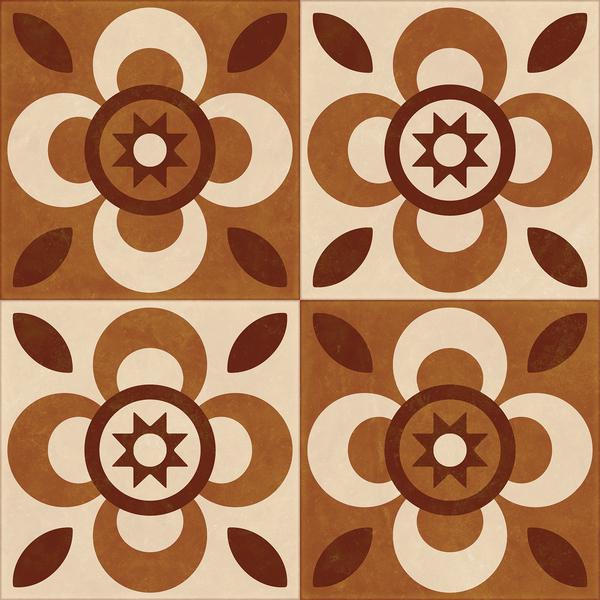 40x40 SOSUCO บุษบัน ฟลอร่า-น้ำตาล(A)