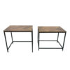 RASITA โต๊ะซ้อนสองชิ้น รุ่น CT2722 สี NATURAL WOOD