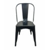 RASITA เก้าอี้ทานอาหารเหล็ก รุ่น J006 สี BLACK