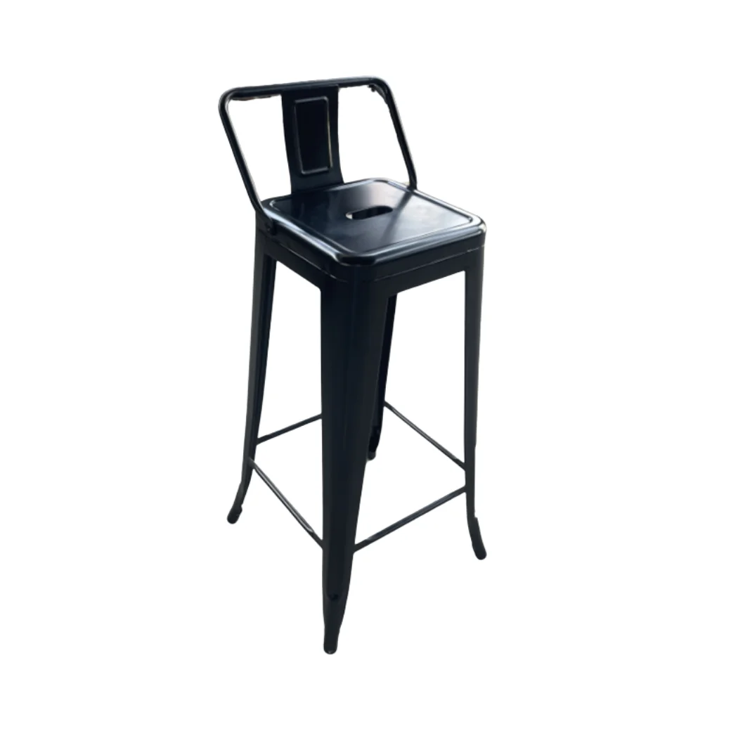 RASITA เก้าอี้บาร์เหล็ก รุ่น J004-B สี BLACK