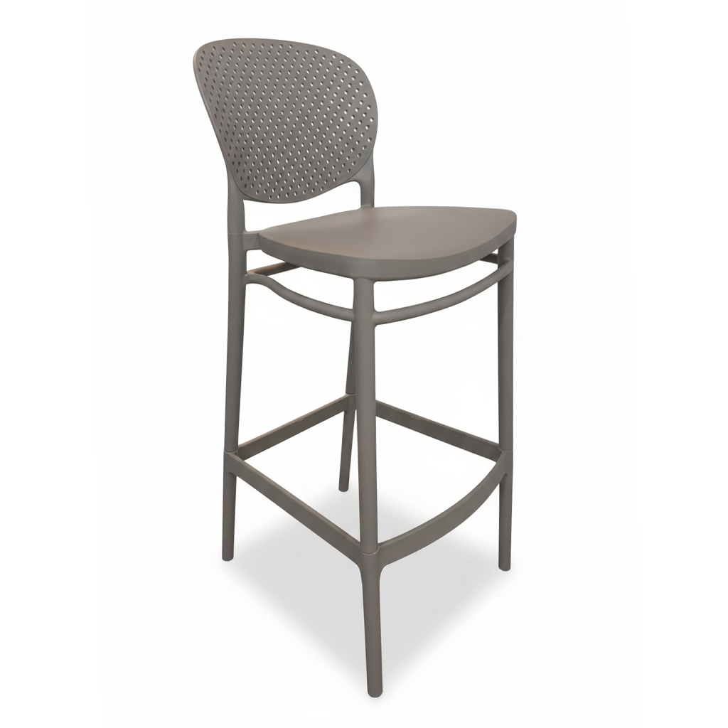 RASITA เก้าอี้บาร์ รุ่น PRESTON สี WARM GREY - Image 2