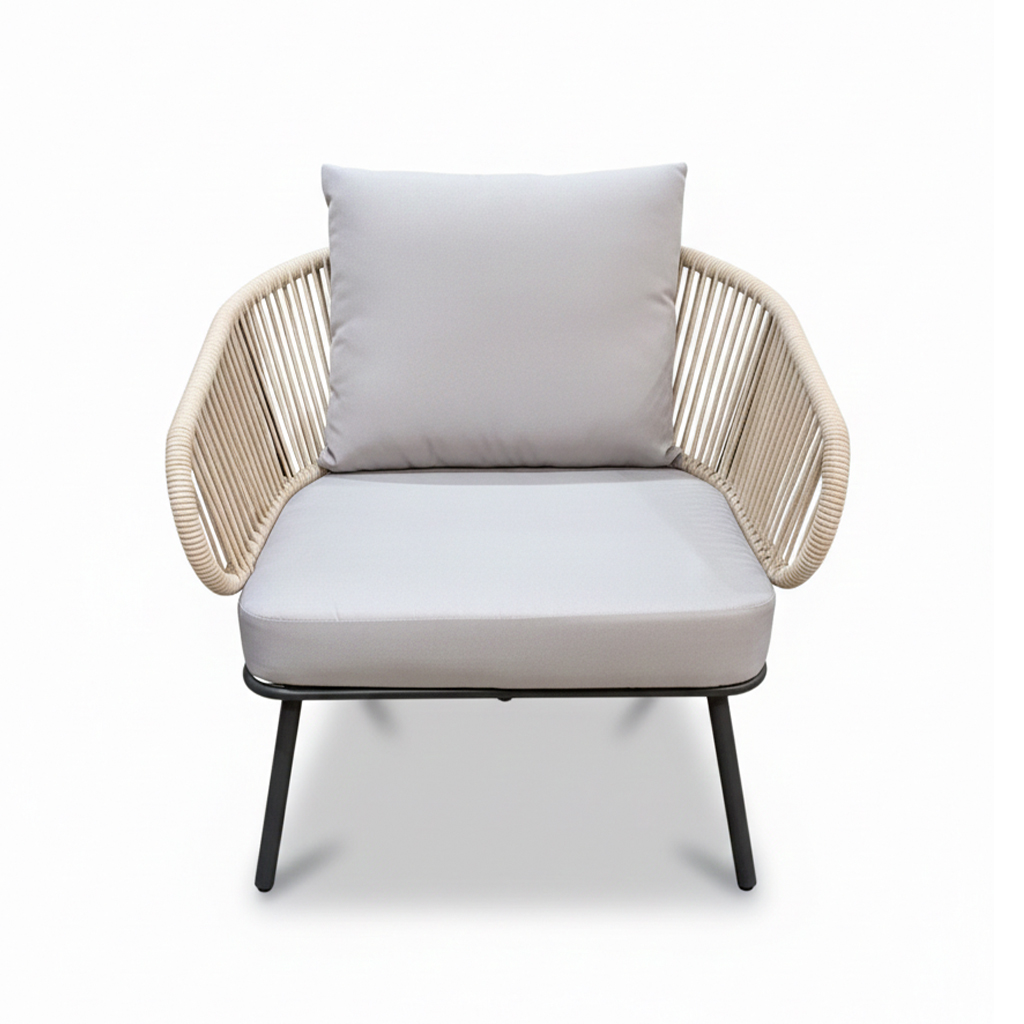 RASITA เก้าอี้ 1 ที่นั่ง รุ่น MB2296-1 สี BEIGE