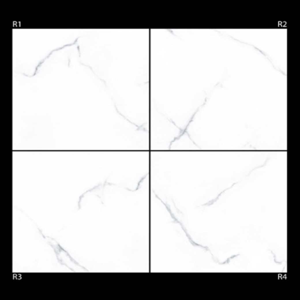 กระเบื้อง 60 x 60 นิ้ว LORENCE LR 6001 BIANCO CARARA (RANDOM 4)1.44/A (4แผ่น/กล่อง) - Image 2
