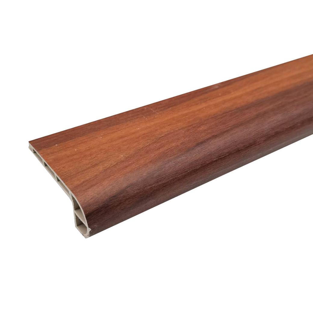 จมูกบันได SPC HOOM DOT (2400x72x25 mm) สี brown wood #4mm