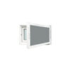 หน้าต่าง UPVC บานกระทุ้ง Hoomdot Thunder Aluminium ขนาด 80 x 50 เซนติเมตร (F10) สีขาว มีมุ้ง