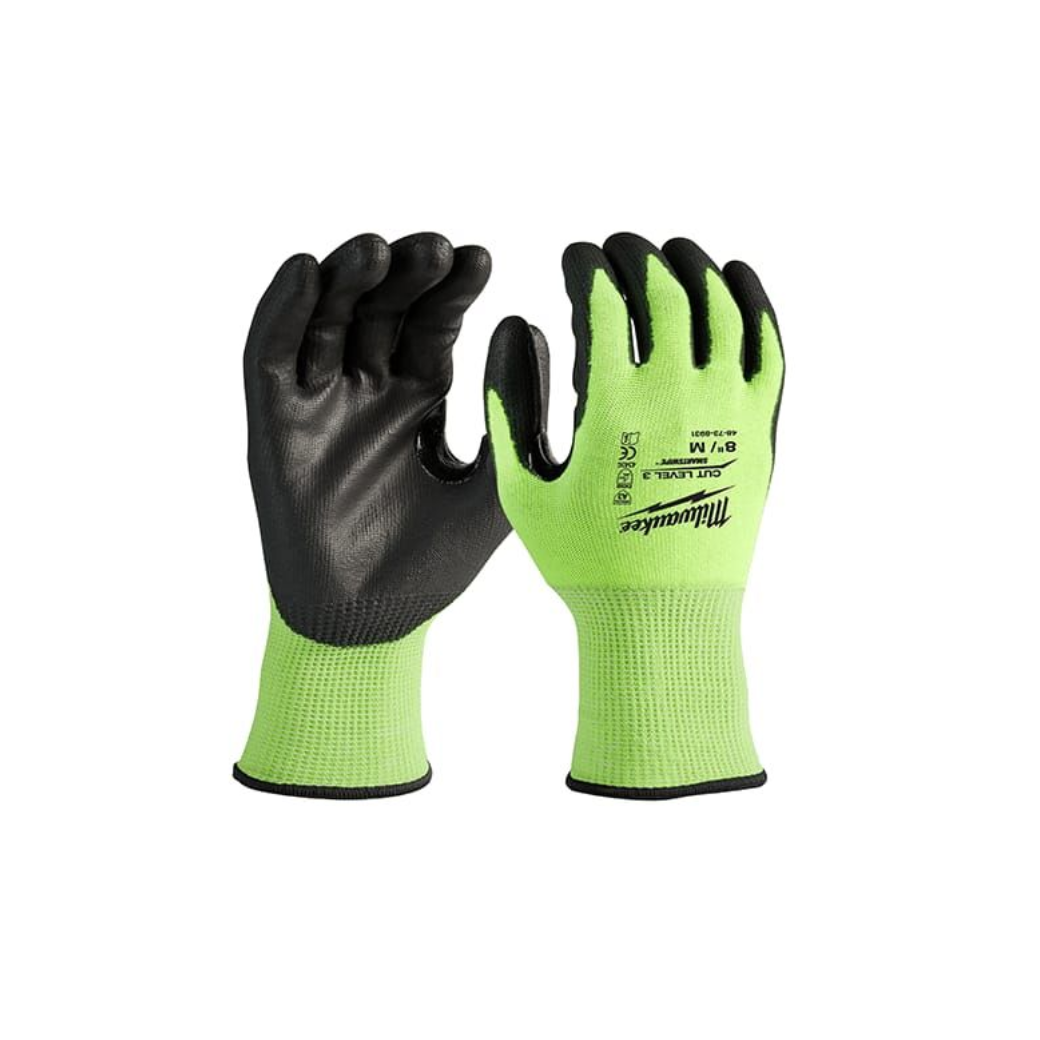 ถุงมือกันบาดสะท้อนแสง Cut Level 3 Hi-Vis - M Milwaukee รุ่น 48-73-8931