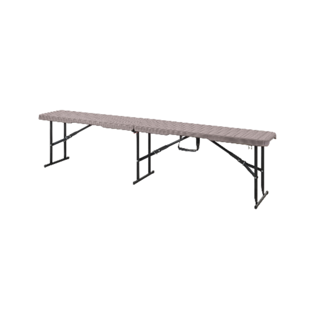 ม้านั่งพับครึ่งลายหวาย HOOM DOT 183x28x43 CM รุ่น HY-ZD183TB - Image 3
