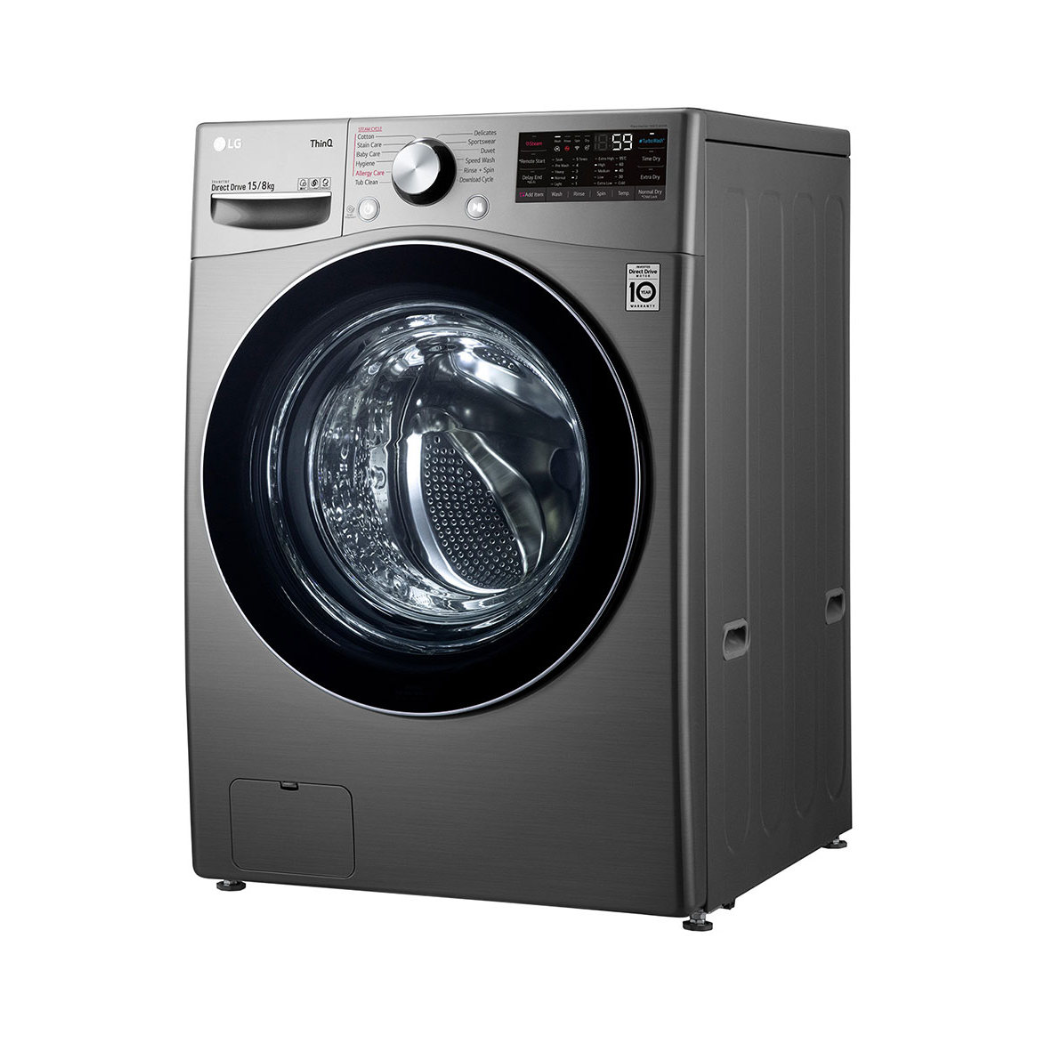 เครื่องซักผ้า/อบผ้า ฝาหน้า LG รุ่น F2515RTGV ความจุ 15/8 กิโลกรัม - Image 3