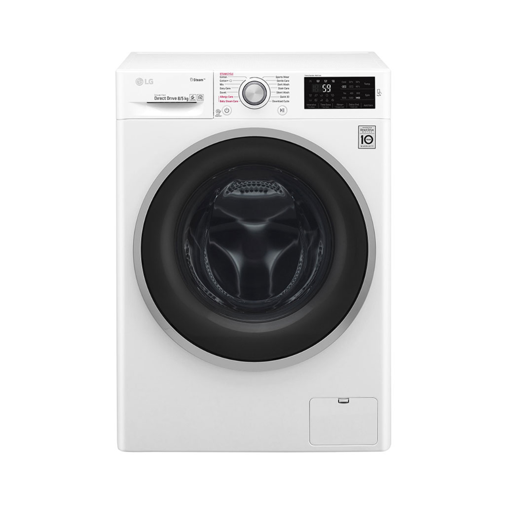 เครื่องซักผ้า/อบผ้า ฝาหน้า LG รุ่น FC1408D4W ความจุ 8 กิโลกรัม
