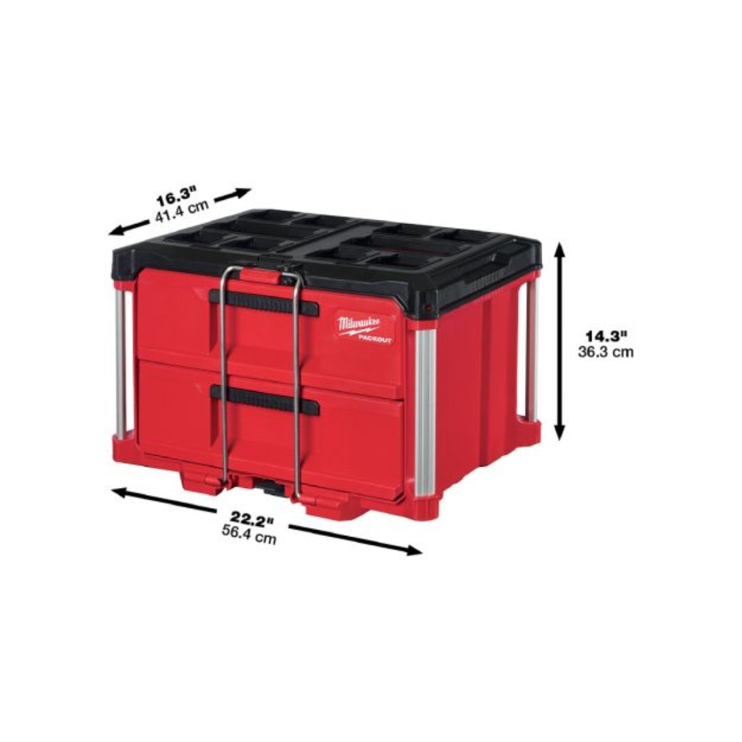 กล่องเครื่องมือ PACKOUT 2 ลิ้นชัก Milwaukee รุ่น 48-22-8442 - Image 2