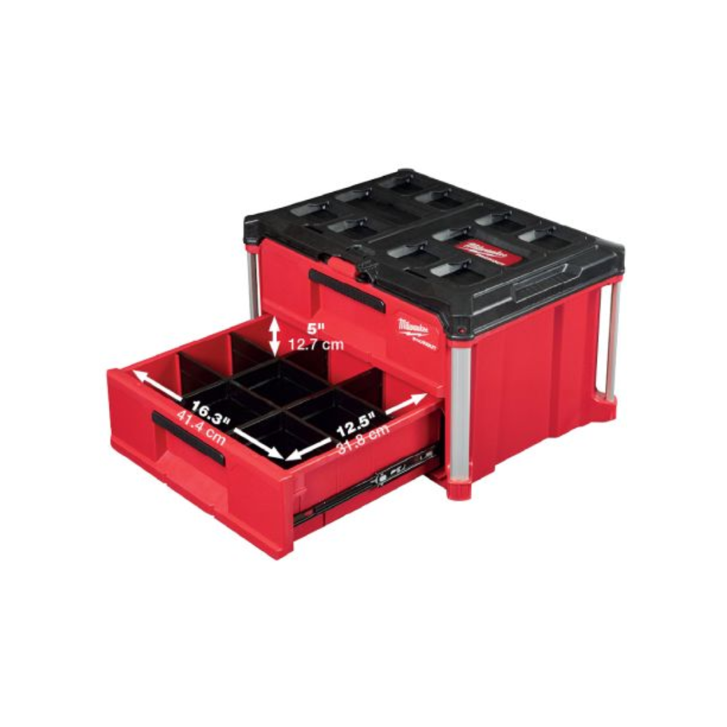 กล่องเครื่องมือ PACKOUT 2 ลิ้นชัก Milwaukee รุ่น 48-22-8442 - Image 3