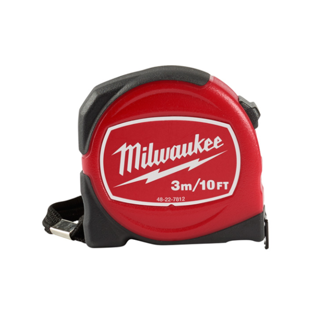ตลับเมตรรุ่น RED Milwaukee รุ่น 48-22-7812 ขนาด 3 เมตร/10 ฟุต