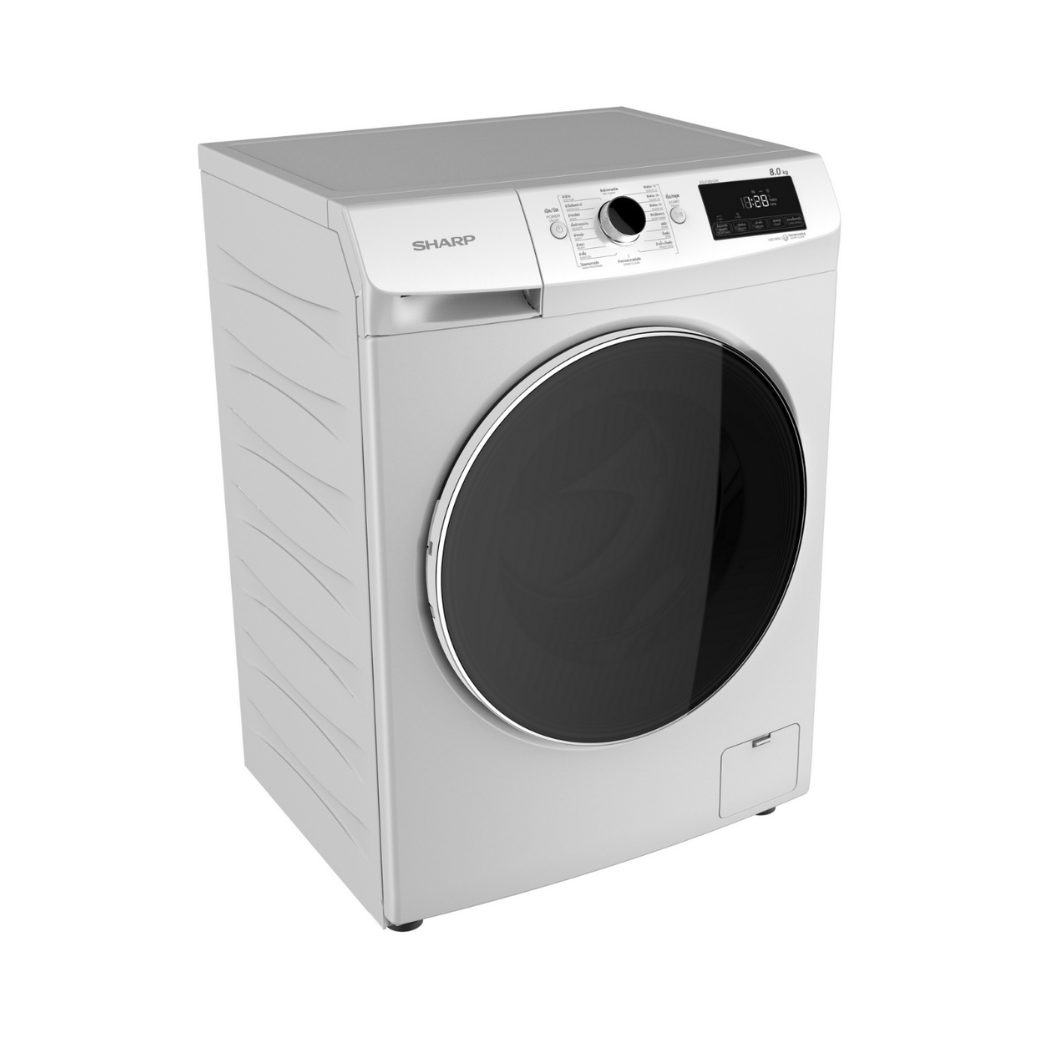 เครื่องซักผ้าฝาหน้า SHARP รุ่น ES-FW810W 8 KG