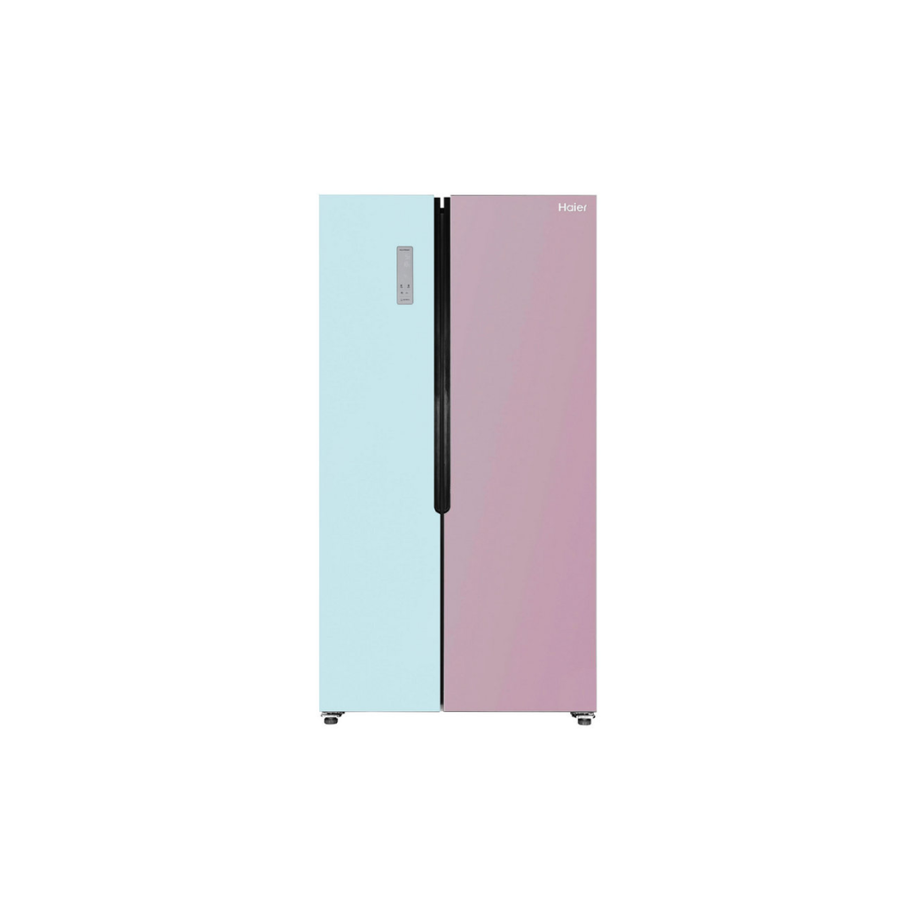 ตู้เย็น SIDE BY SIDE 2ประตู HAIER รุ่น RSB59CRFD1OL ขนาด 18.5 คิว สีฟ้าชมพู