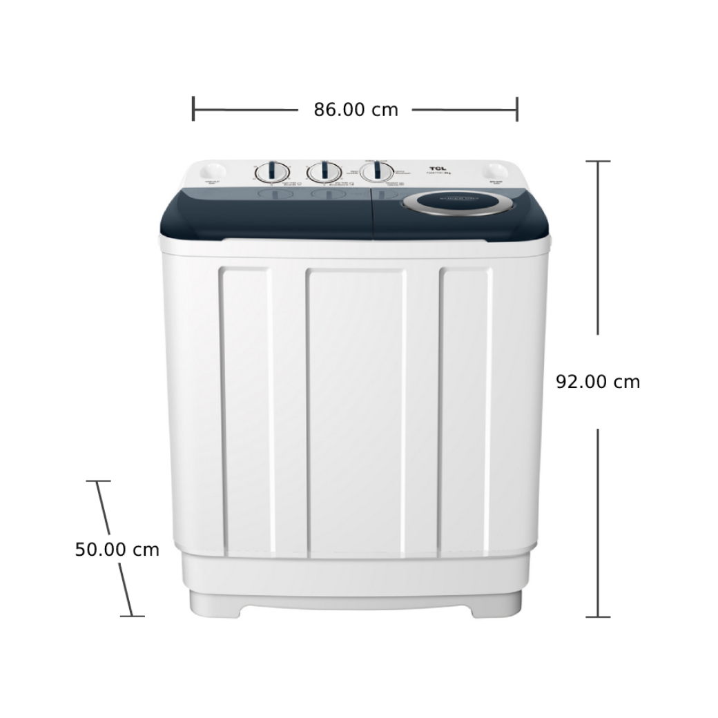 เครื่องซักผ้า 2 ถัง TCL รุ่น F208TTW ความจุ 8 กิโลกรัม - Image 2