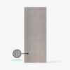 ประตู uPVC EXTRUSION PE2 80x200 เทาอ่อนร่องเทา