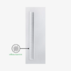 ประตู uPVC UVC บานเกล็ด 80x200 ขาว ภายใน/ภายนอก