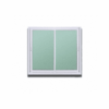 หน้าต่างบานเลื่อน อะลูมิเนียม S-S ALU HOOM DOT ALFA 100X100 ซม. สีอบขาว