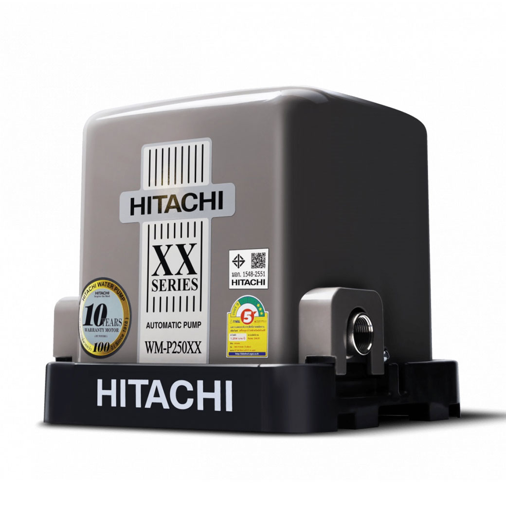 ปั๊มน้ำ HITACHI รุ่น WM-P250XX กำลังไฟ 250 วัตต์ แรงดันคงที่